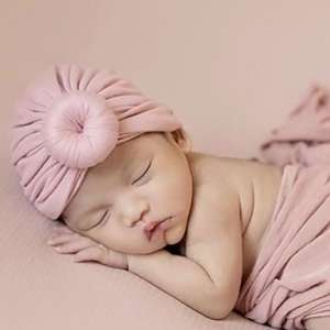 Children's Hat Cotton Spring And Summer 2021 New Baby Hat Girls Hat Knotted Cap Baby Hat