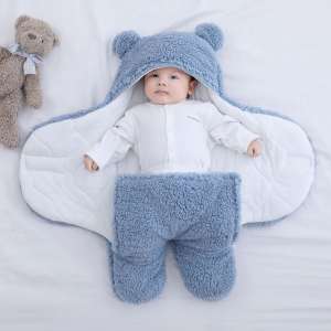 Baby Cuddles, Newborns, Thickened In Autumn And Winter, Quilts, Newborn Babies, Anti-shock Swaddling 0-3-6 Months Supplies