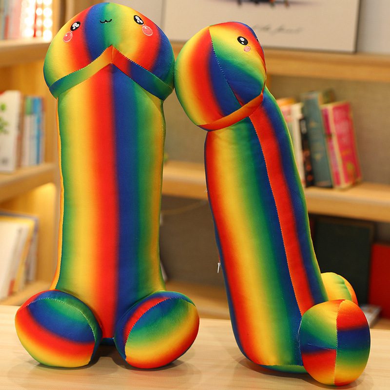 Creative Funny Rainbow Tintin Pillow Plush Toy Doll Home Pillow Couple Tricky Doll Muppet Doll - Image 4