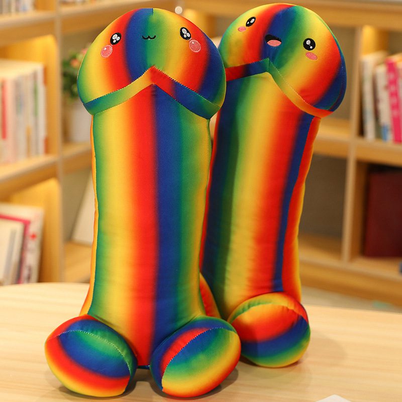 Creative Funny Rainbow Tintin Pillow Plush Toy Doll Home Pillow Couple Tricky Doll Muppet Doll - Image 3