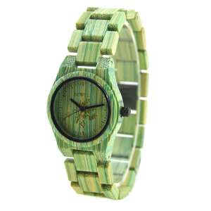 Colored Bamboo Wood Carving  Watch