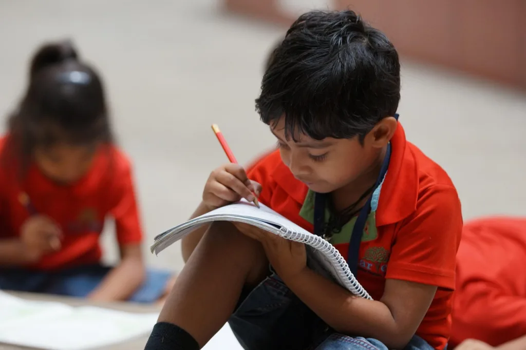 boy, kid, notebook, pencil, class, learning, preschool, montessori, montessori, montessori, montessori, montessori, montessori